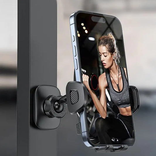 Gym Magnetic Phone Holder 360 Adjustable Stand