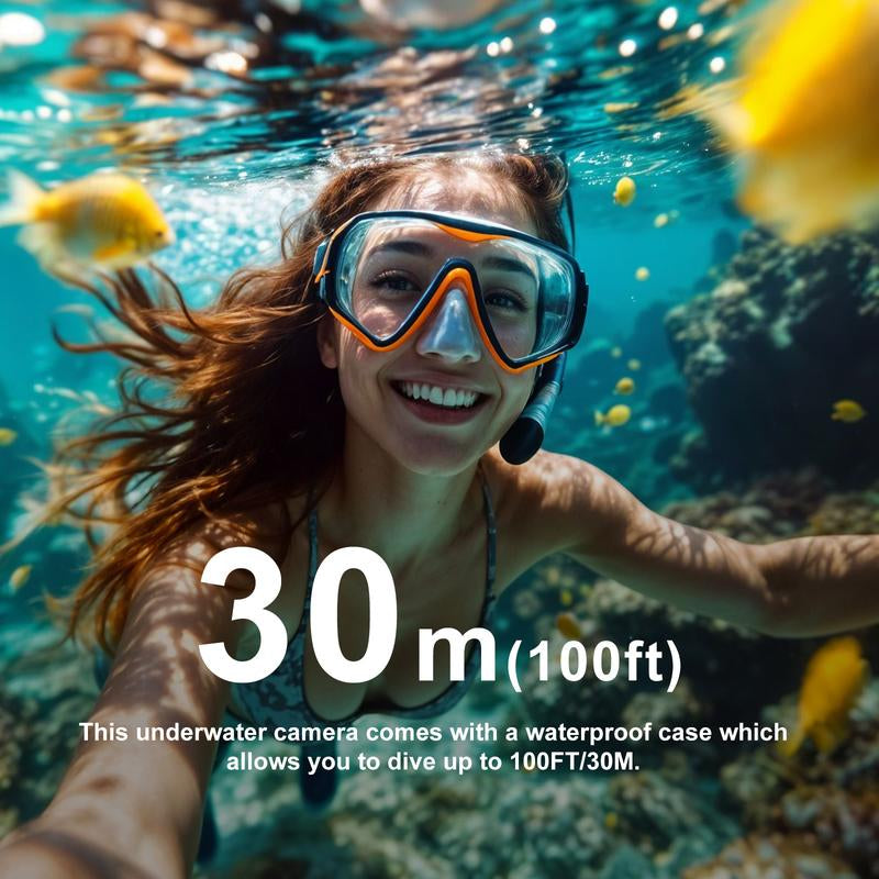 NUISK 4K Mini Action Camera, 128GB Thumb Body Camera, Wearable Video Recorder with IPX7 Waterproof Underwater Camcorder, Helmet Mount, Magnetic Sport DV for Bike Cycling, Pet, Vlogging Movie Metal 4K+128G Black Stick