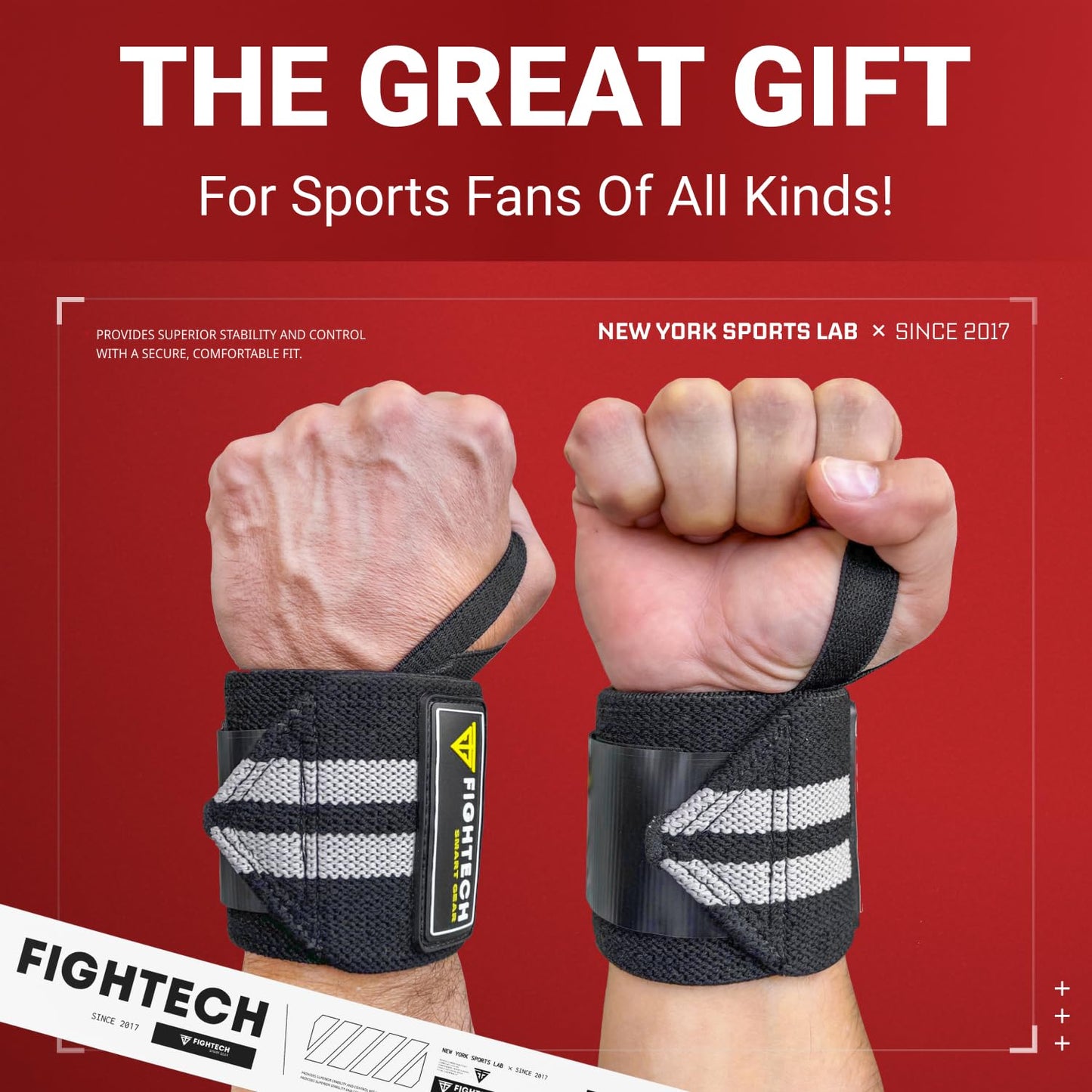 Wrist Wraps for Weightlifting | 18 Inch Professional Grade Lifting Wrist Wraps
