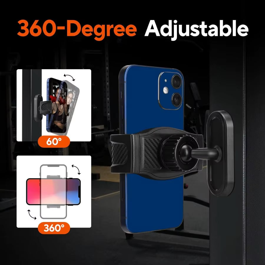 Portable Gym Magnetic Phone Holder with Magnet Base