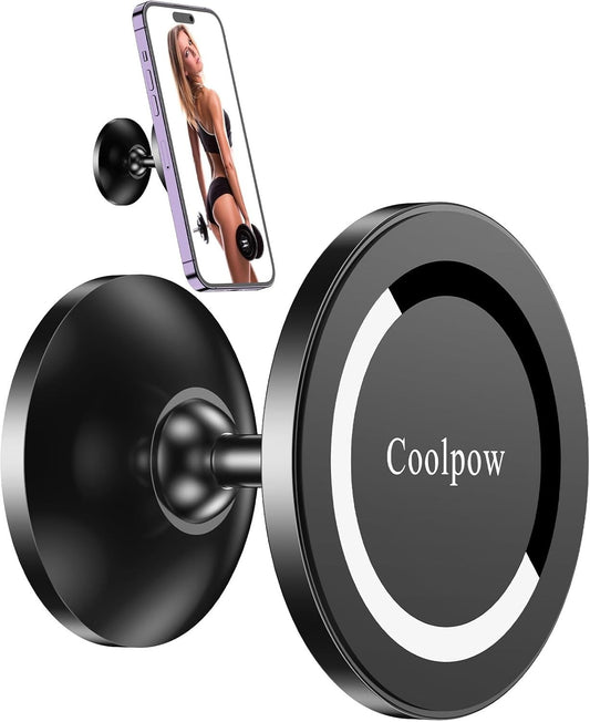 Gym Magnetic Phone Holder Mount Dual Metal Magsafe
