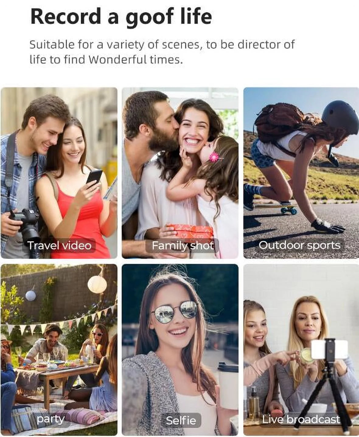Smartphone Stabilizer, 3-Axis Foldable Pocket Gimbal, Stable Perfect Selfies, Smooth Video