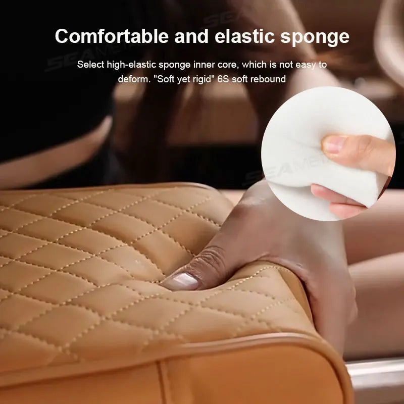 Auto Center Console Armrest Cushion with 2 Cup Holder
