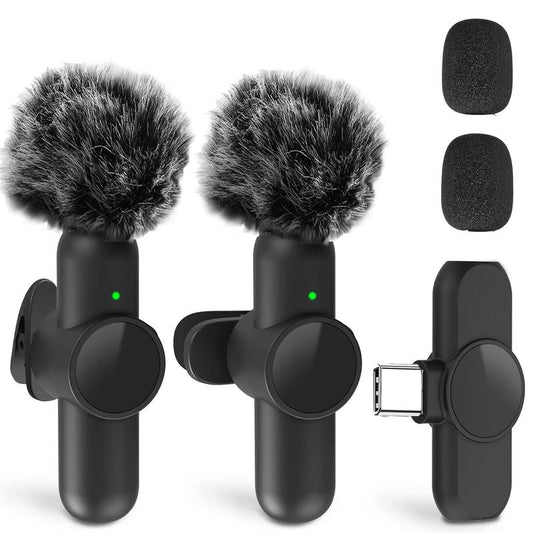 HITOZON Wireless Lavalier Microphone for Iphone/Android Phone,Plug-Play Lapel Mic for Video Recording