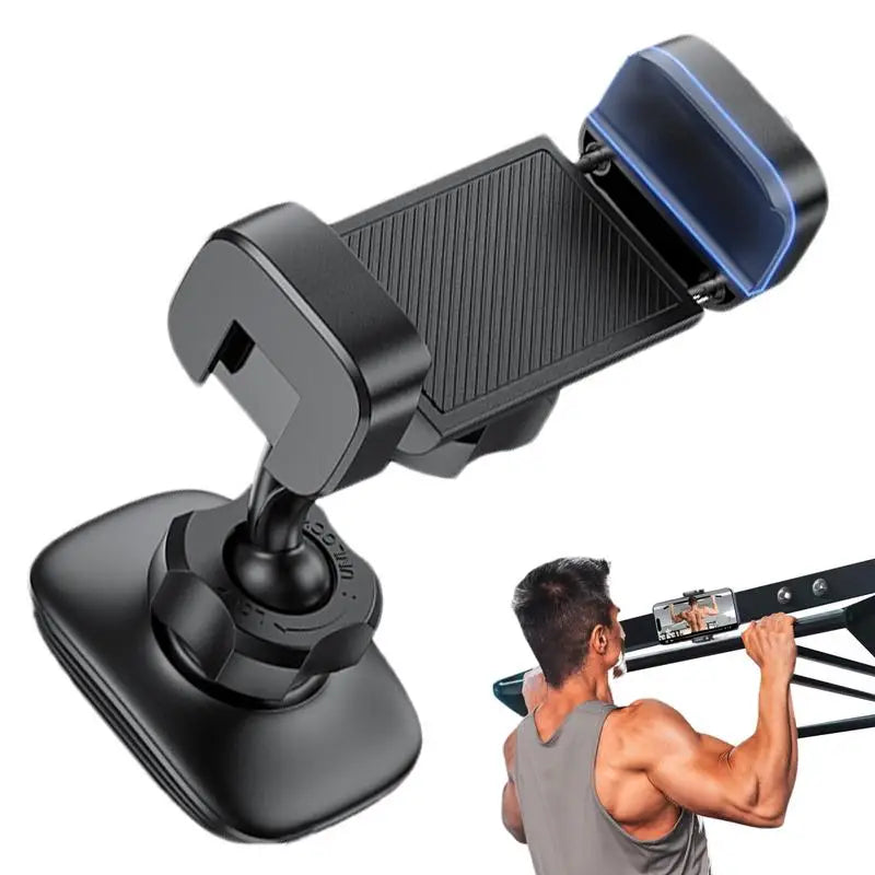 Gym Magnetic Phone Holder 360 Adjustable Stand