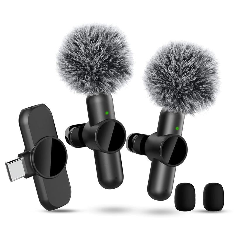 HITOZON Wireless Lavalier Microphone for Iphone/Android Phone,Plug-Play Lapel Mic for Video Recording
