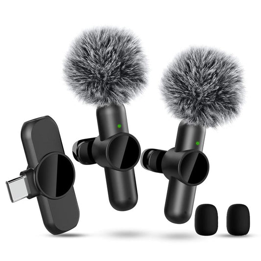 HITOZON Wireless Lavalier Microphone for Iphone/Android Phone,Plug-Play Lapel Mic for Video Recording
