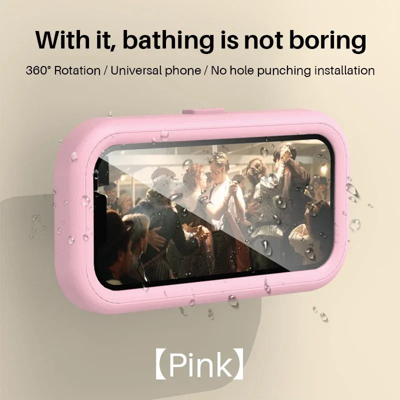 Cell Phone Holder Adjustable Sticky Wall Mount Waterproof