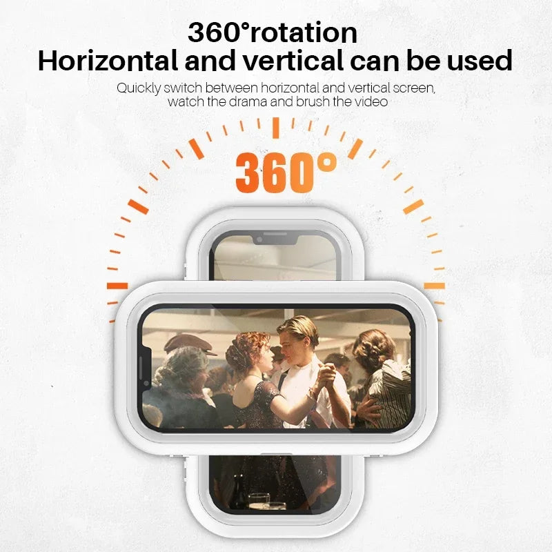 Cell Phone Holder Adjustable Sticky Wall Mount Waterproof