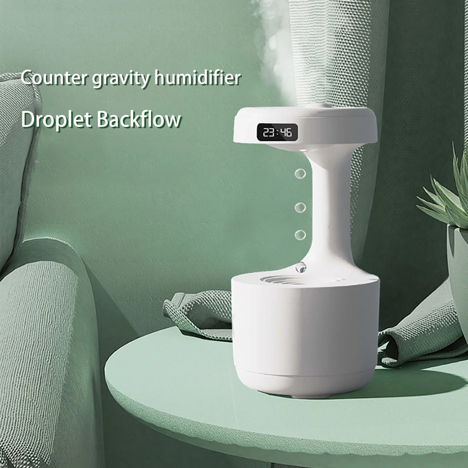 Anti-Gravity Water Droplet Humidifier Bedroom 