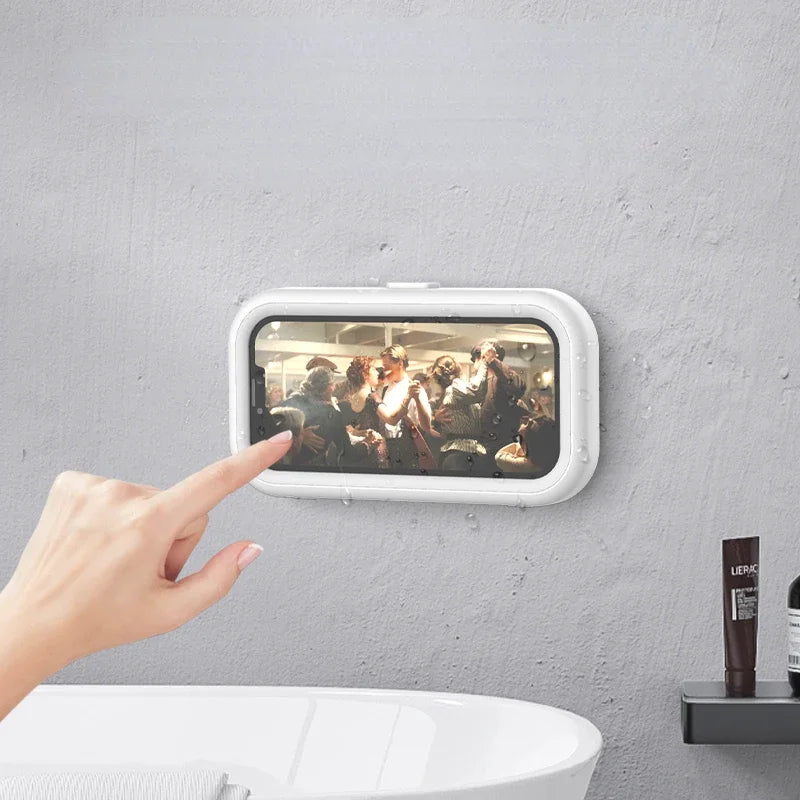 Cell Phone Holder Adjustable Sticky Wall Mount Waterproof