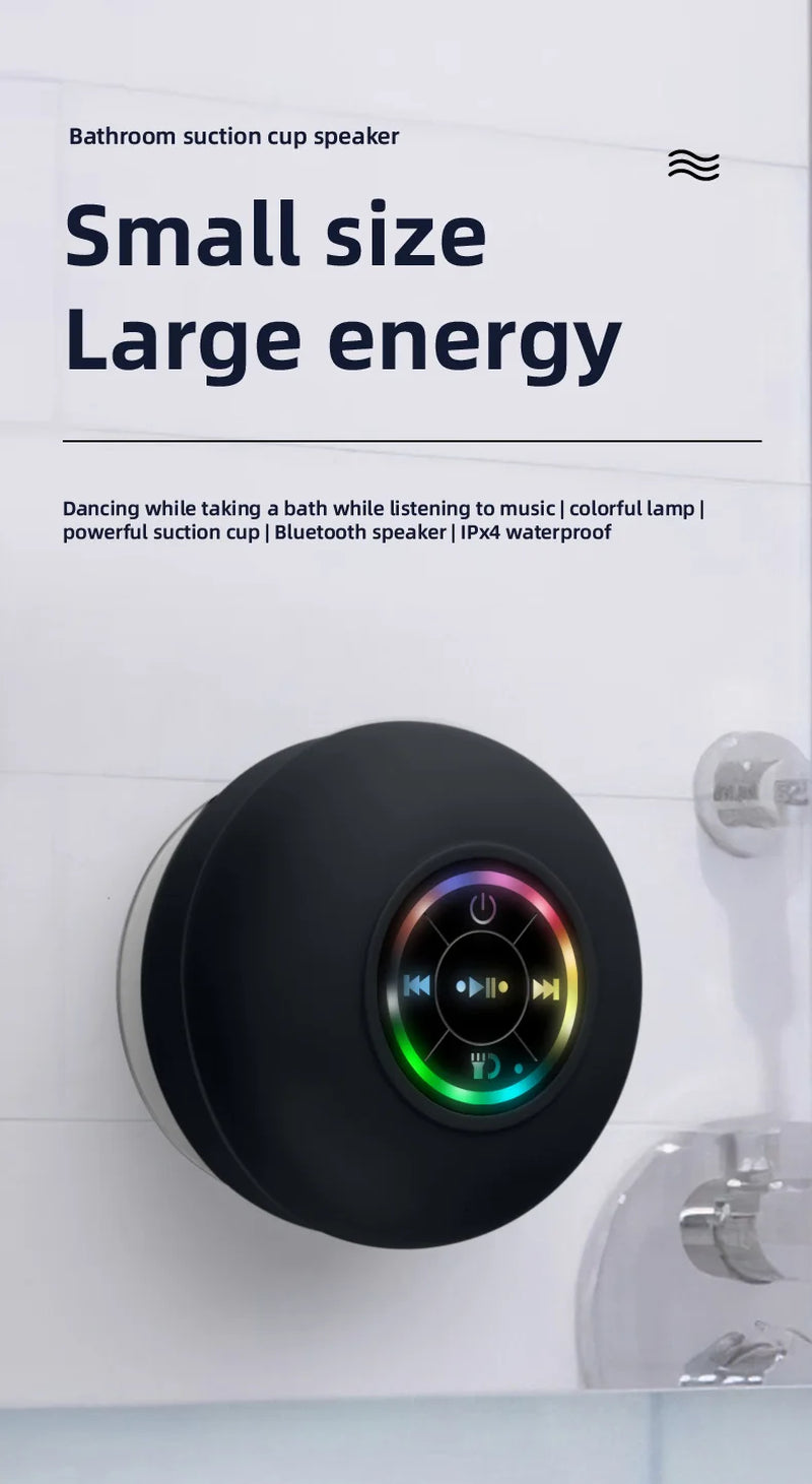 Portable Waterproof Bluetooth Shower Speaker 