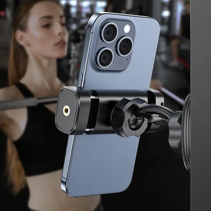 Gym Magnetic Phone Holder 360 Adjustable Stand