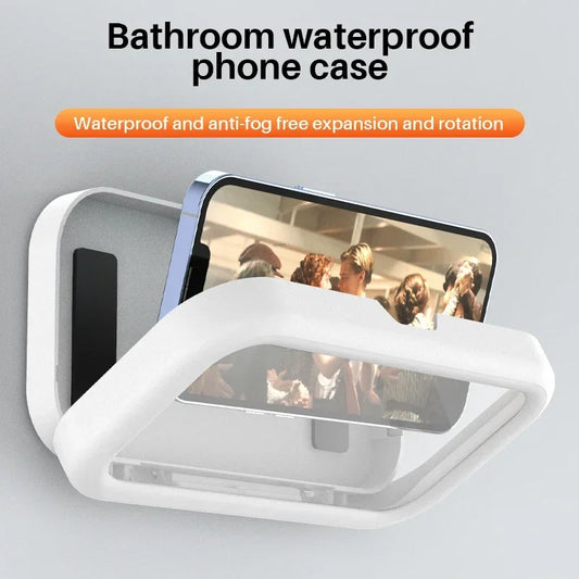 Cell Phone Holder Adjustable Sticky Wall Mount Waterproof
