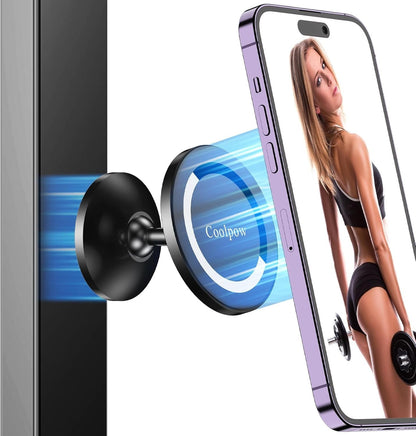 Gym Magnetic Phone Holder Mount Dual Metal Magsafe