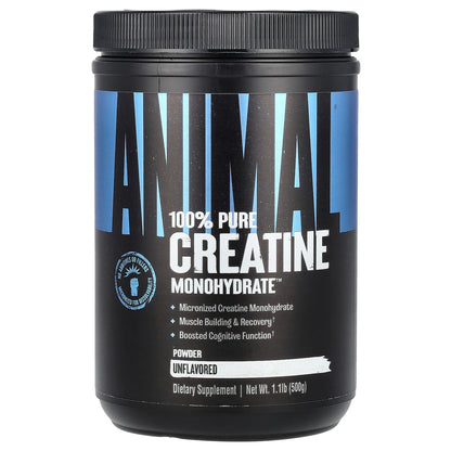 100% Pure Creatine Monohydrate™ Powder, Unflavored, 1.1 Lb (500 G)