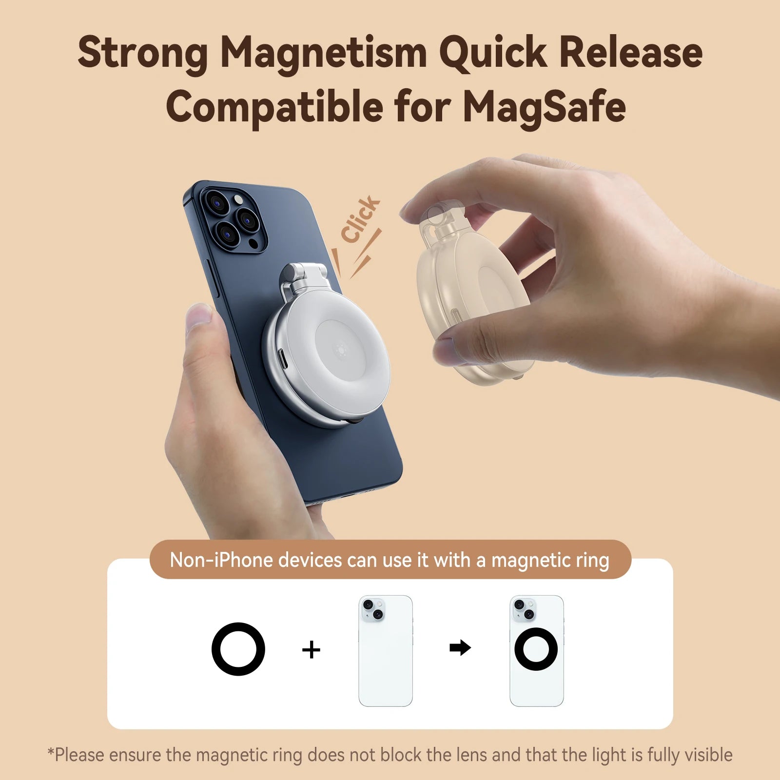 Smartphone Magnetic Fill Light Mini Selfie