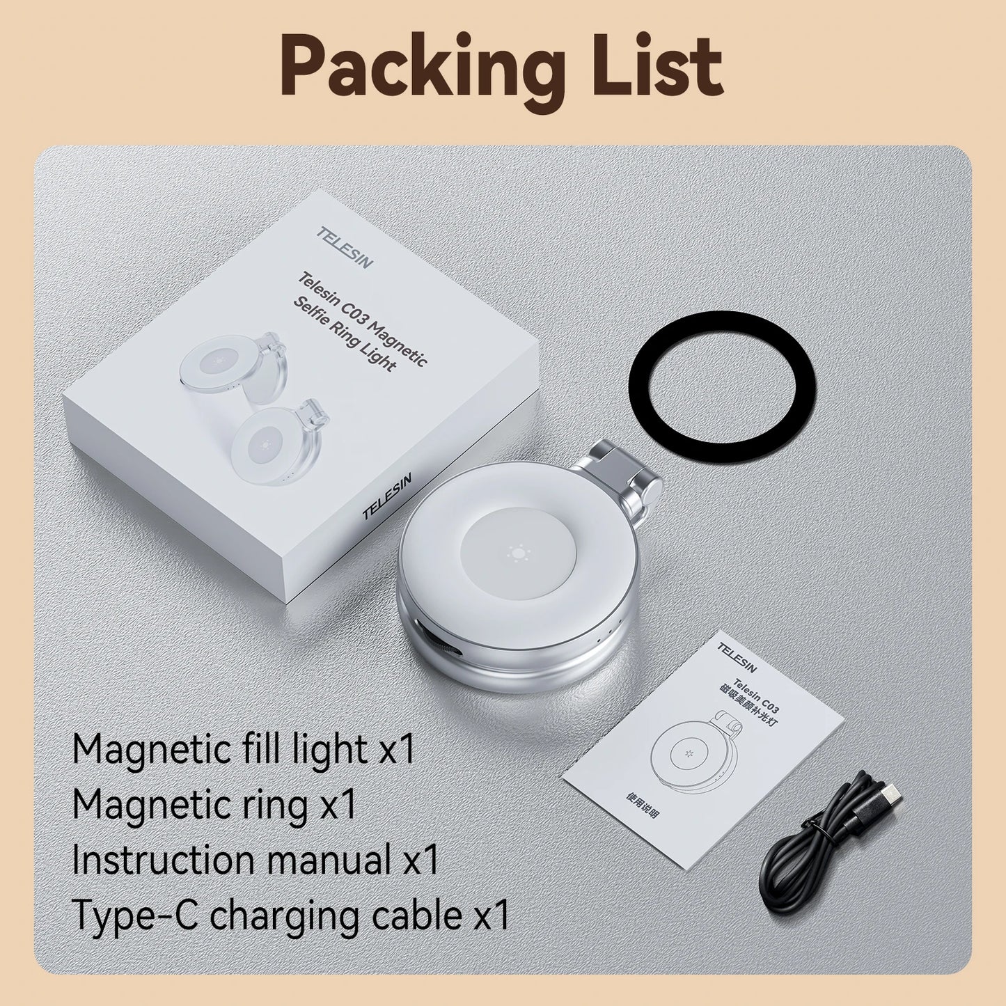 Smartphone Magnetic Fill Light Mini Selfie
