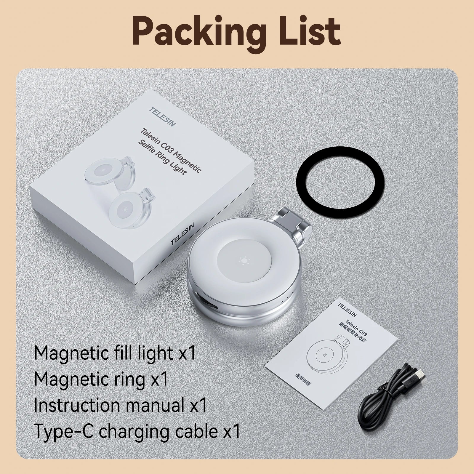 Smartphone Magnetic Fill Light Mini Selfie