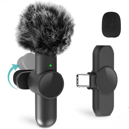 HITOZON Wireless Lavalier Microphone for Iphone/Android Phone,Plug-Play Lapel Mic for Video Recording
