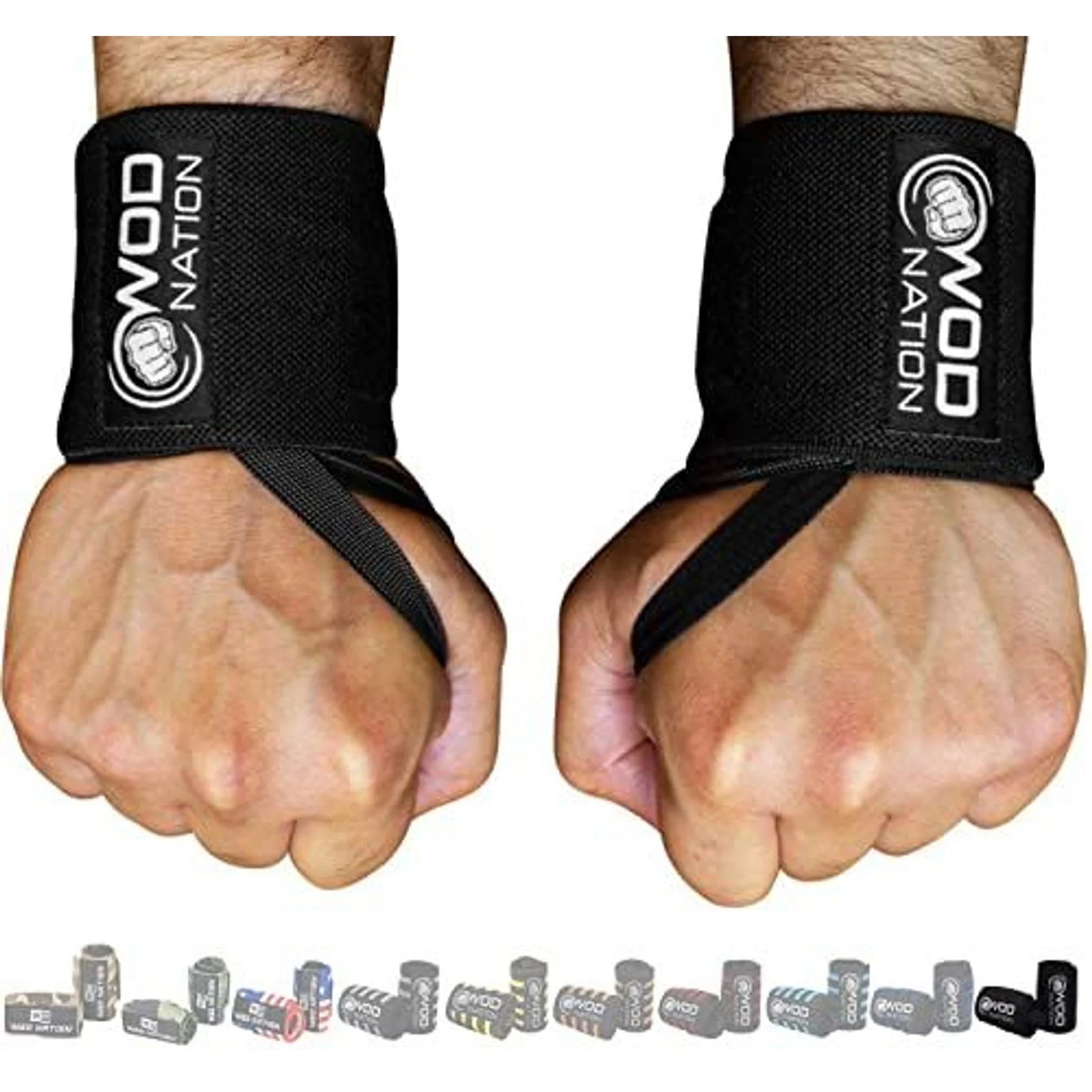 Professional Wrist Wraps & Straps for Gym & Weightlifting (12 Inch)