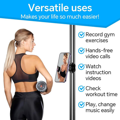 Gym Magnetic Phone Holder Mount Dual Metal Magsafe