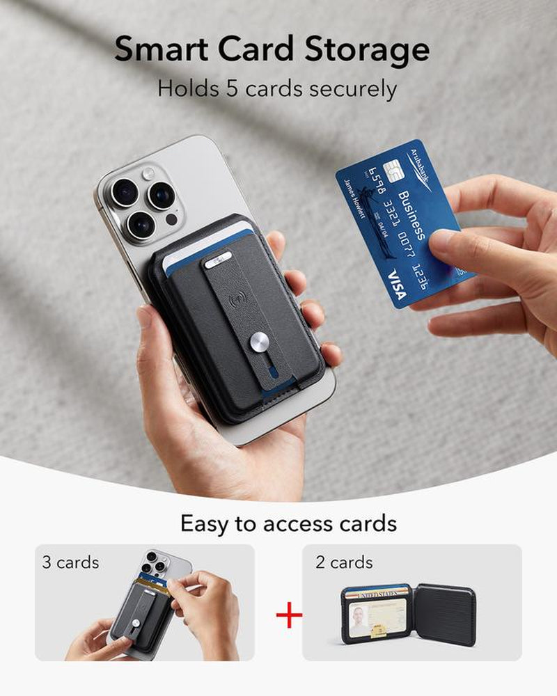 ESR Geo for Magsafe Wallet with Full Find My Functionality,3/5 Card-Holder, gps 